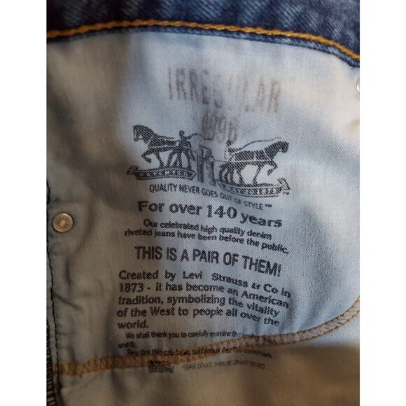 Levi's 550 Relaxed Fit Men's 40x30 Medium Wash Straight Leg Denim Blue Jeans - Picture 13 of 13